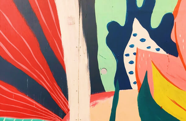 Layout grid with generous white space between blocks